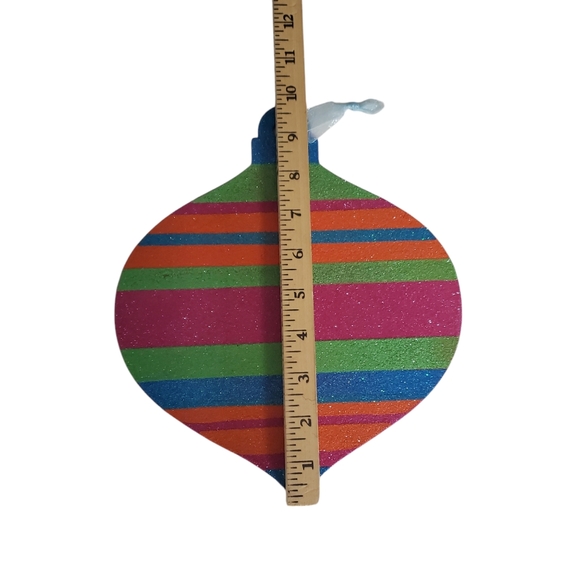 New Home Elements Glitter Decor Sign Christmas Hanging Ornament Signs - Picture 5 of 9